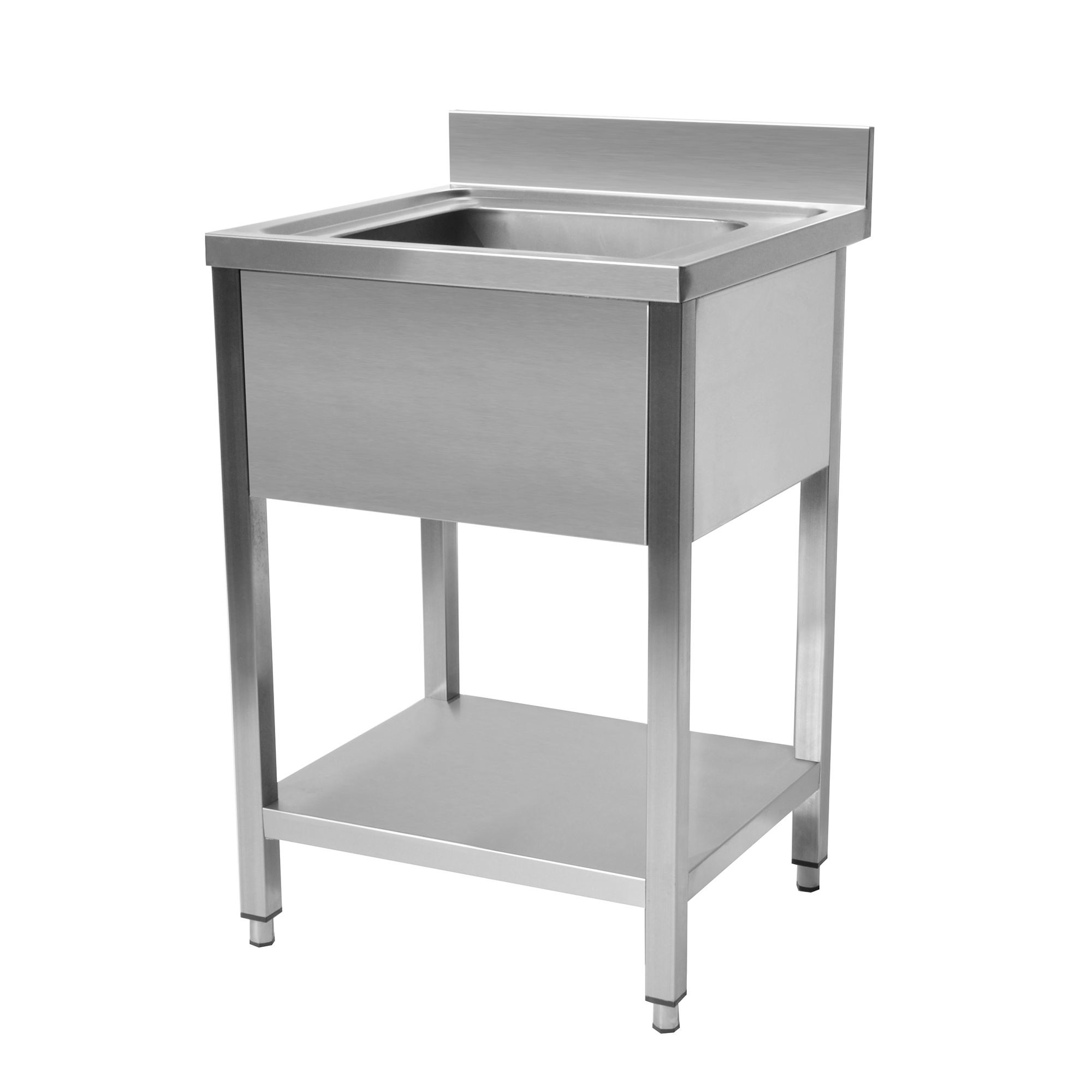 Plonge en inox Avec dosseret  700x600x950 CUISTANCE-9010038-STSK076