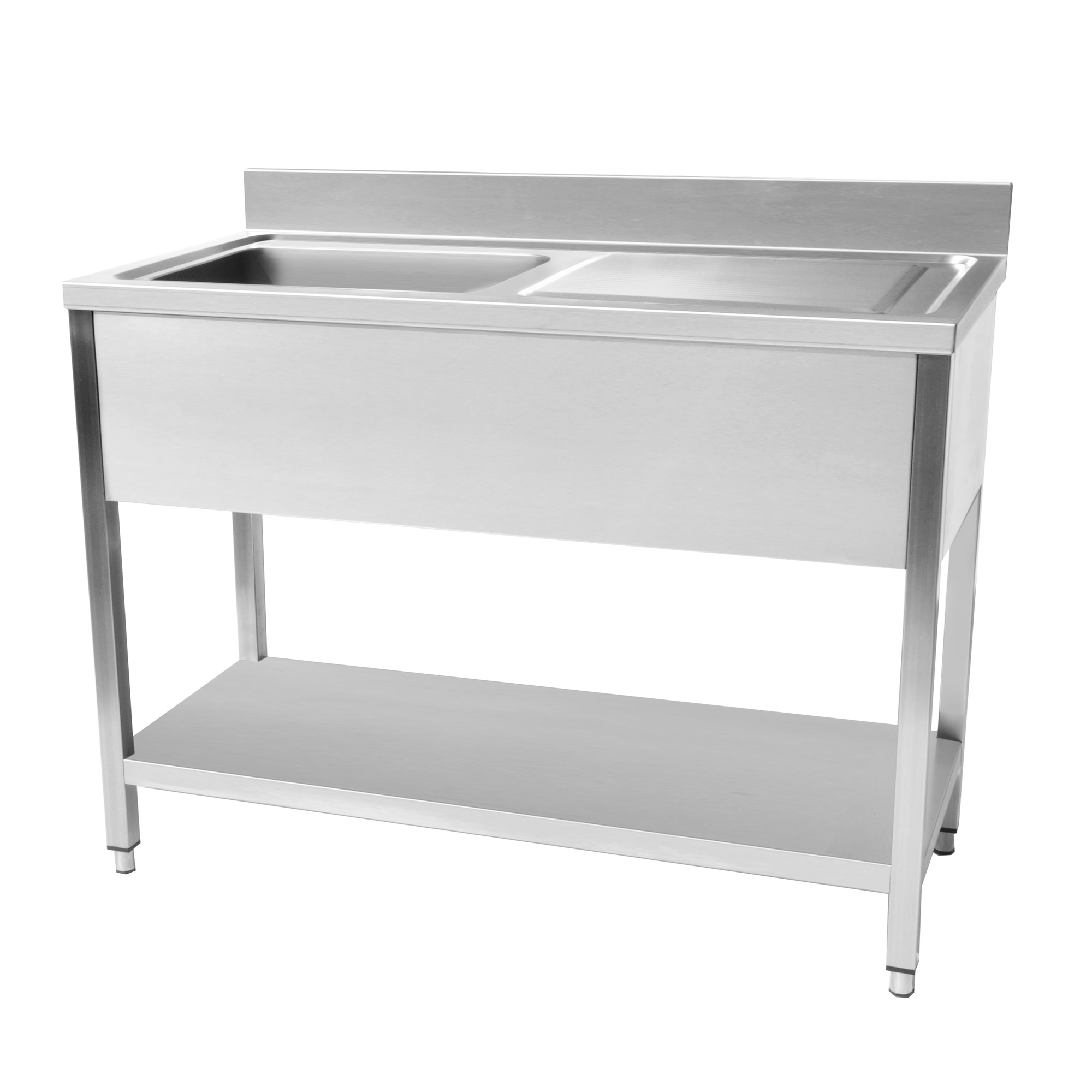 Plonge en inox Avec dosseret  1200x600x950 CUISTANCE-9010046-STSK126R