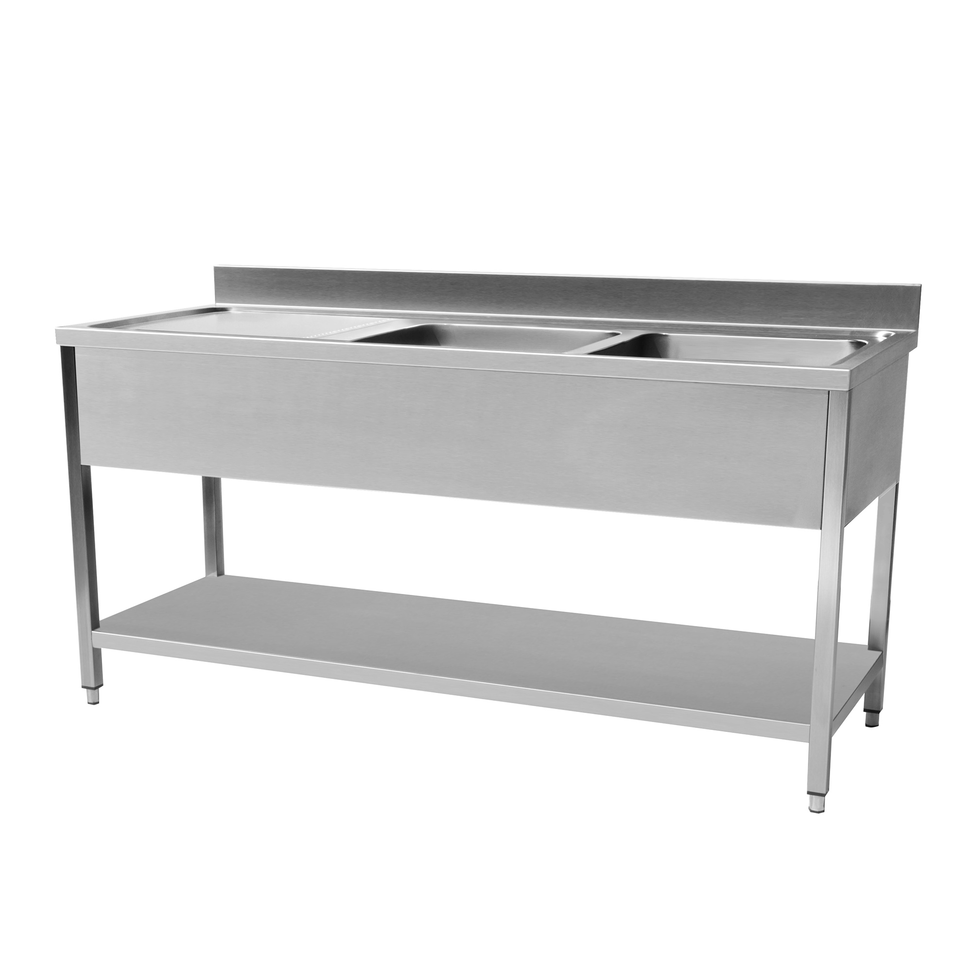 Plonge en inox Avec dosseret  1800x700x950 CUISTANCE-9010057-STSK187L