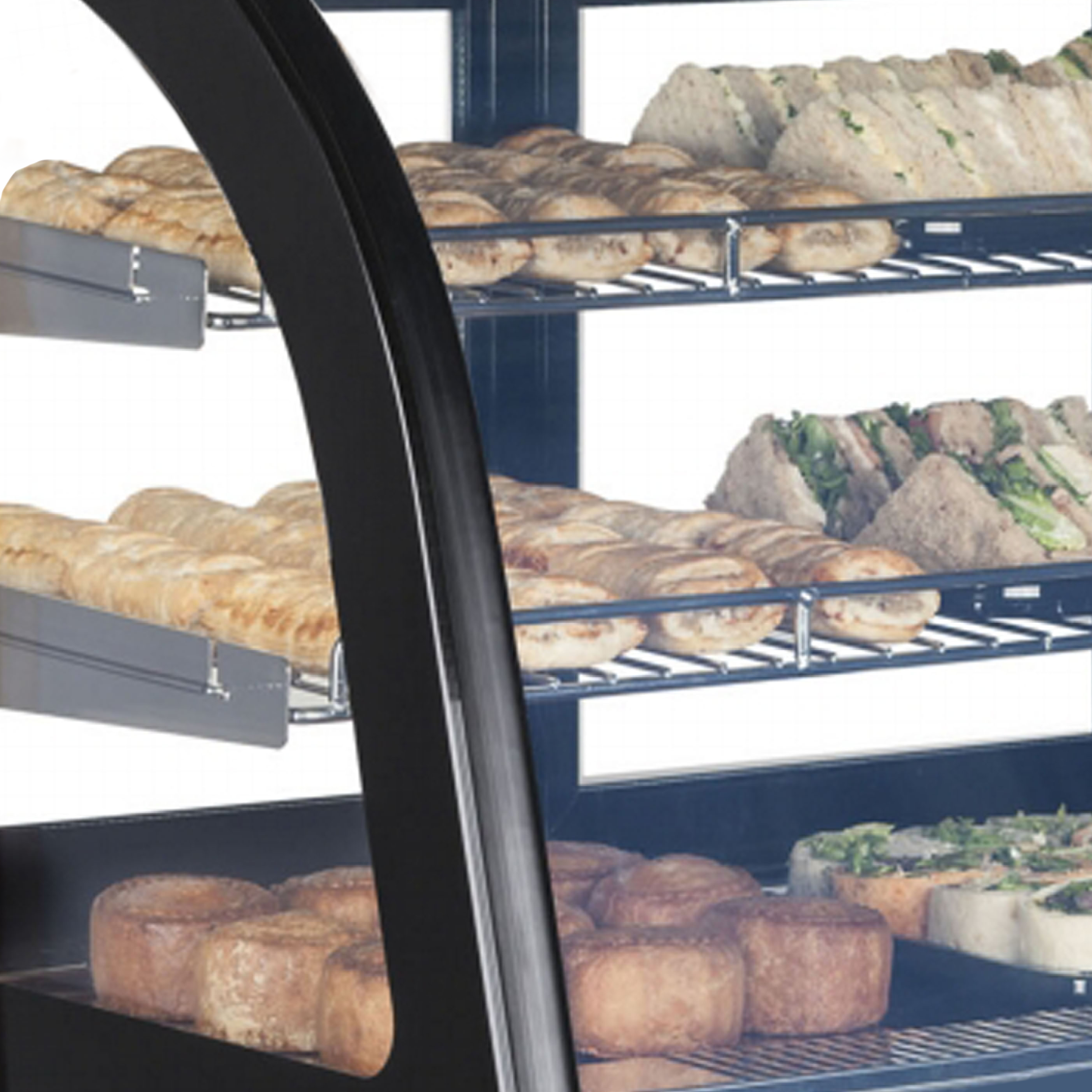 Vitrine réfrigérée pour comptoir TEFCOLD-LCT900C/BLACK