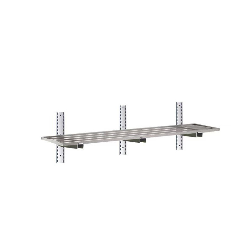 Etagère murale ajourée en inox  1800x400x350 CUISTANCE-9010149-STSA184