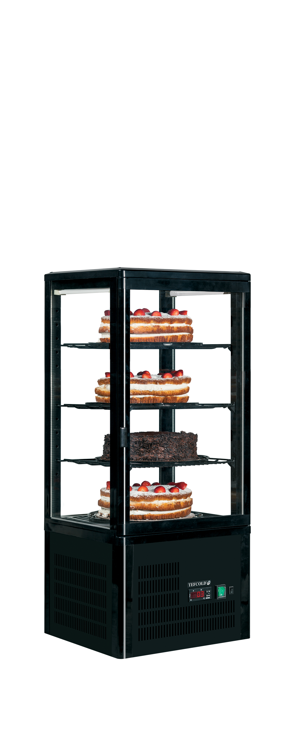 Vitrine réfrigérée pour comptoir TEFCOLD-UPD80-BLACK