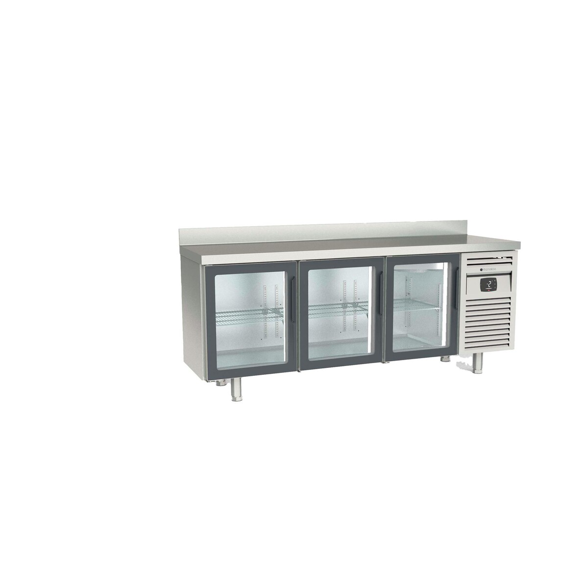 Meuble 600 négatif - 3 portes vitrées CORECO-MCSV-200