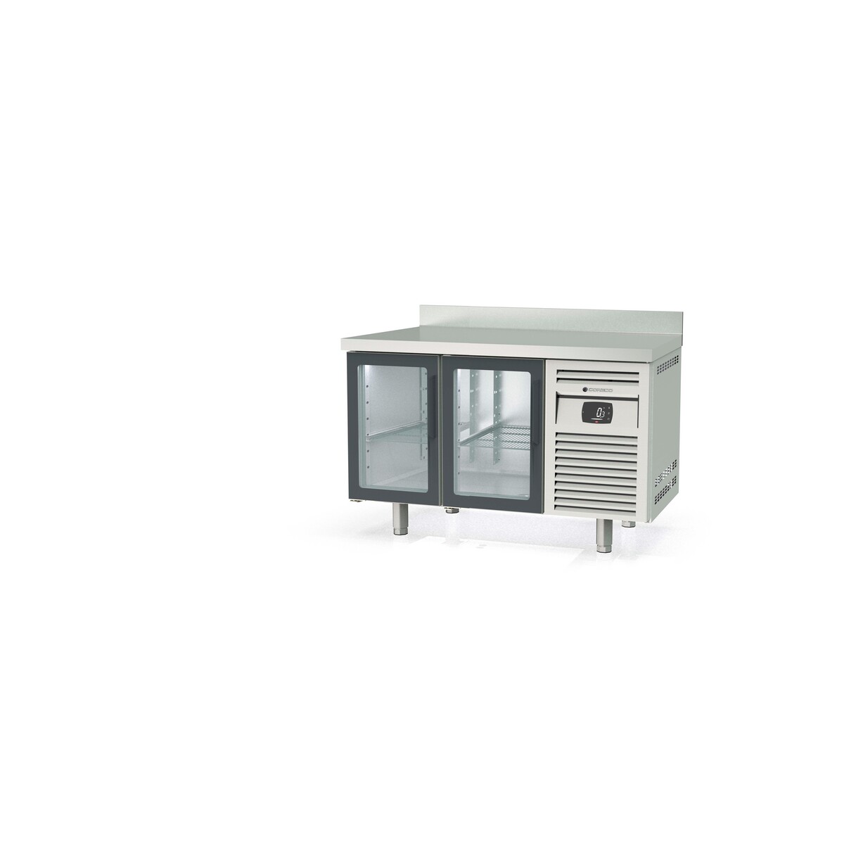 Meuble 700 positif - 2 portes vitrées CORECO-MRGV-150