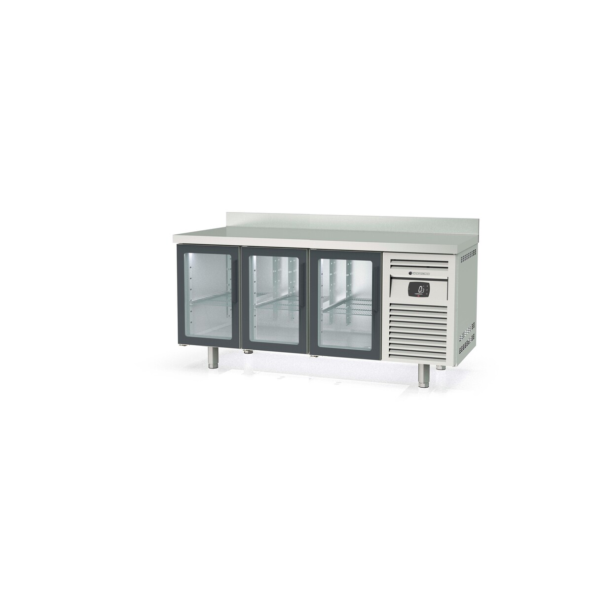 Meuble 700 positif - 3 portes vitrées CORECO-MRGV-200