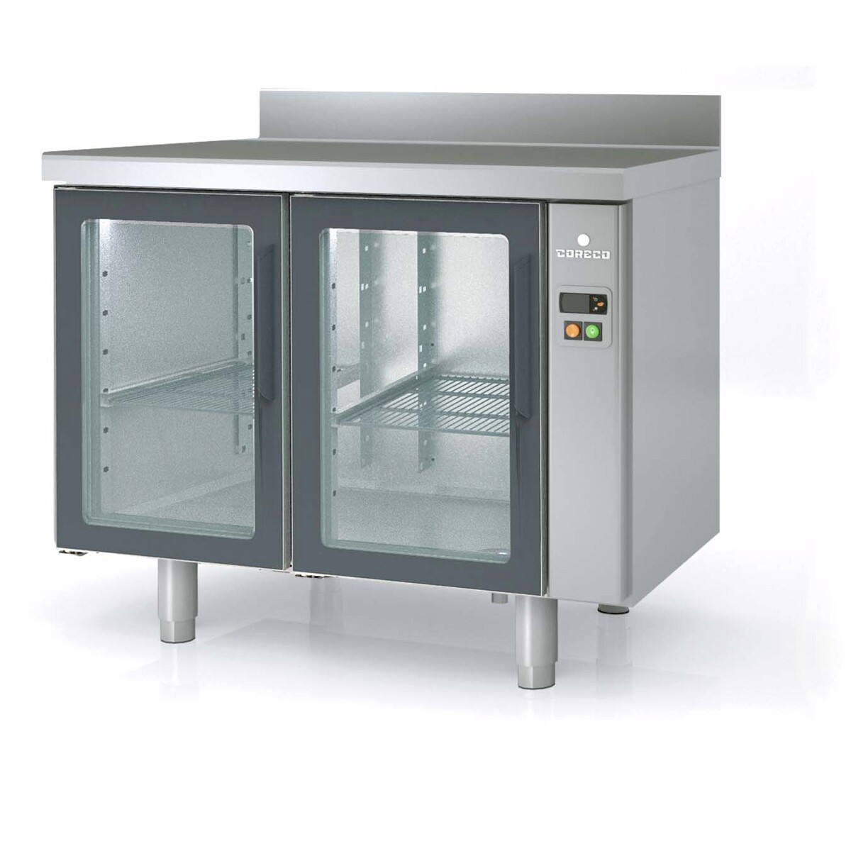 Meuble 700 positif sans groupe 2 p. vitrées CORECO-MRGPV-120