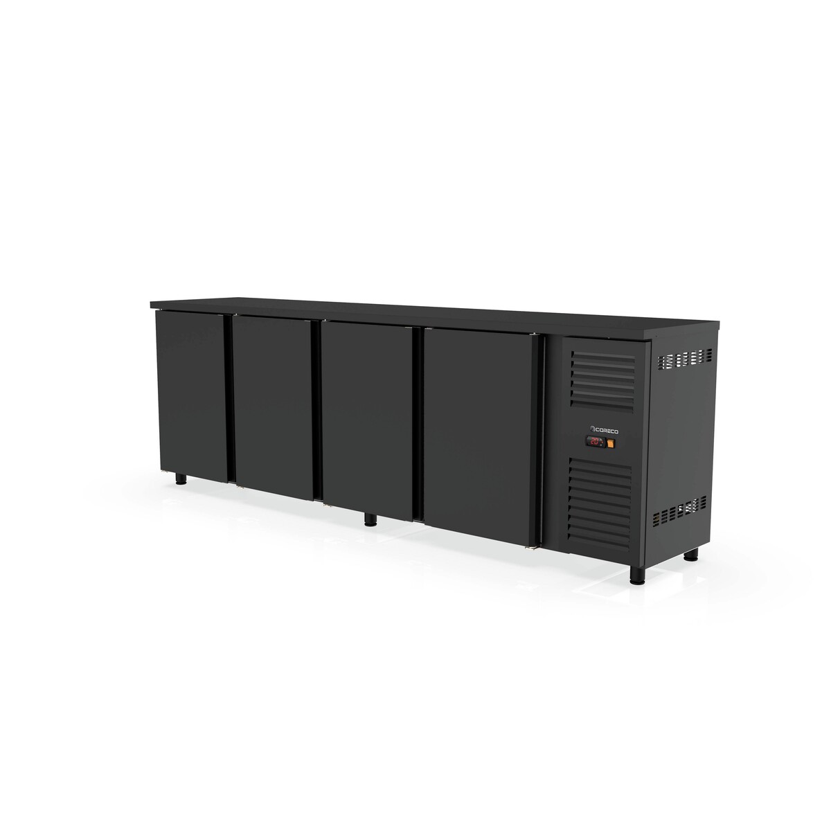 Arrière-bar positif H.820 4 p. pleines battantes CORECO-SB-250