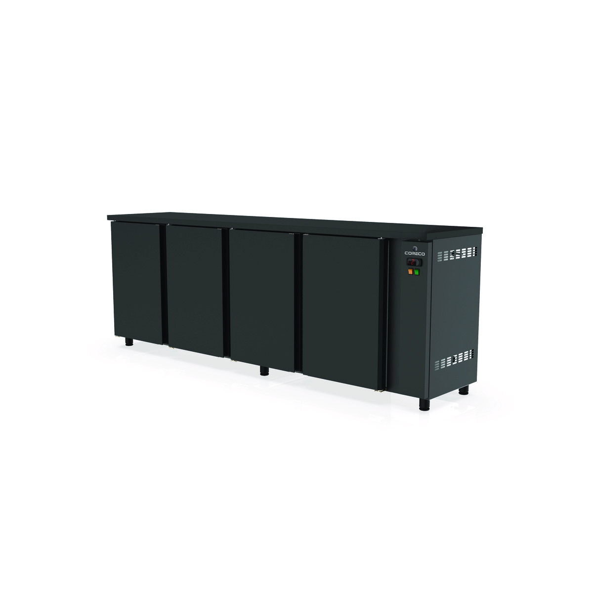 Arrière-bar positifs/groupe 4 p. pleines battantes CORECO-SBP-240