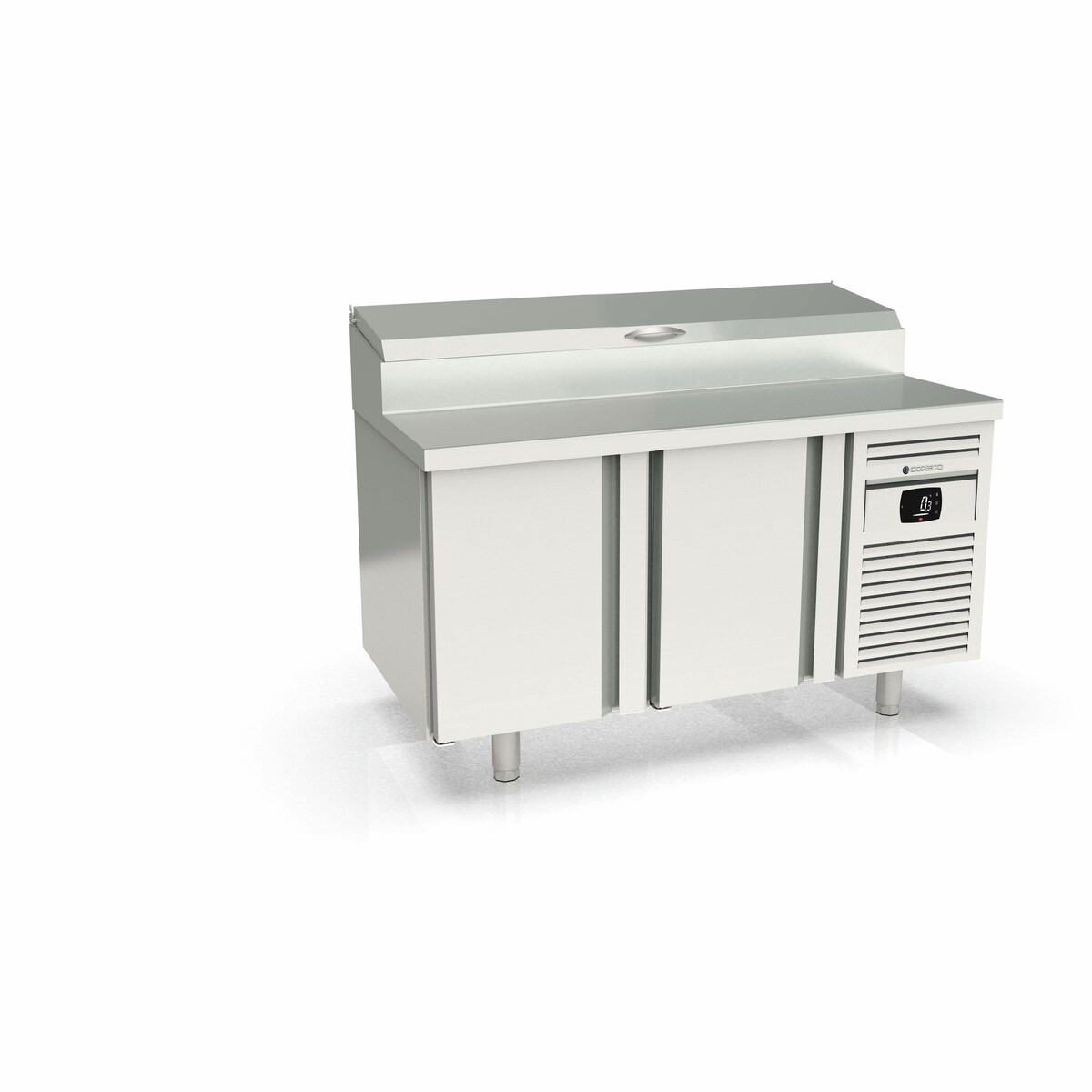 Meuble de préparation 800 positif - 2 portes CORECO-MFEI80-150