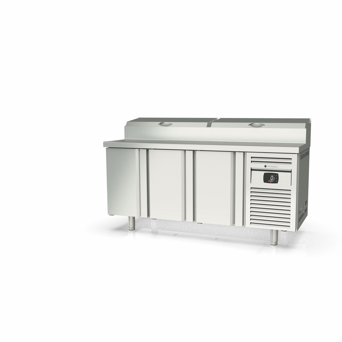 Meuble de préparation 700 positif - 3 portes CORECO-MFEI70-180-1/6