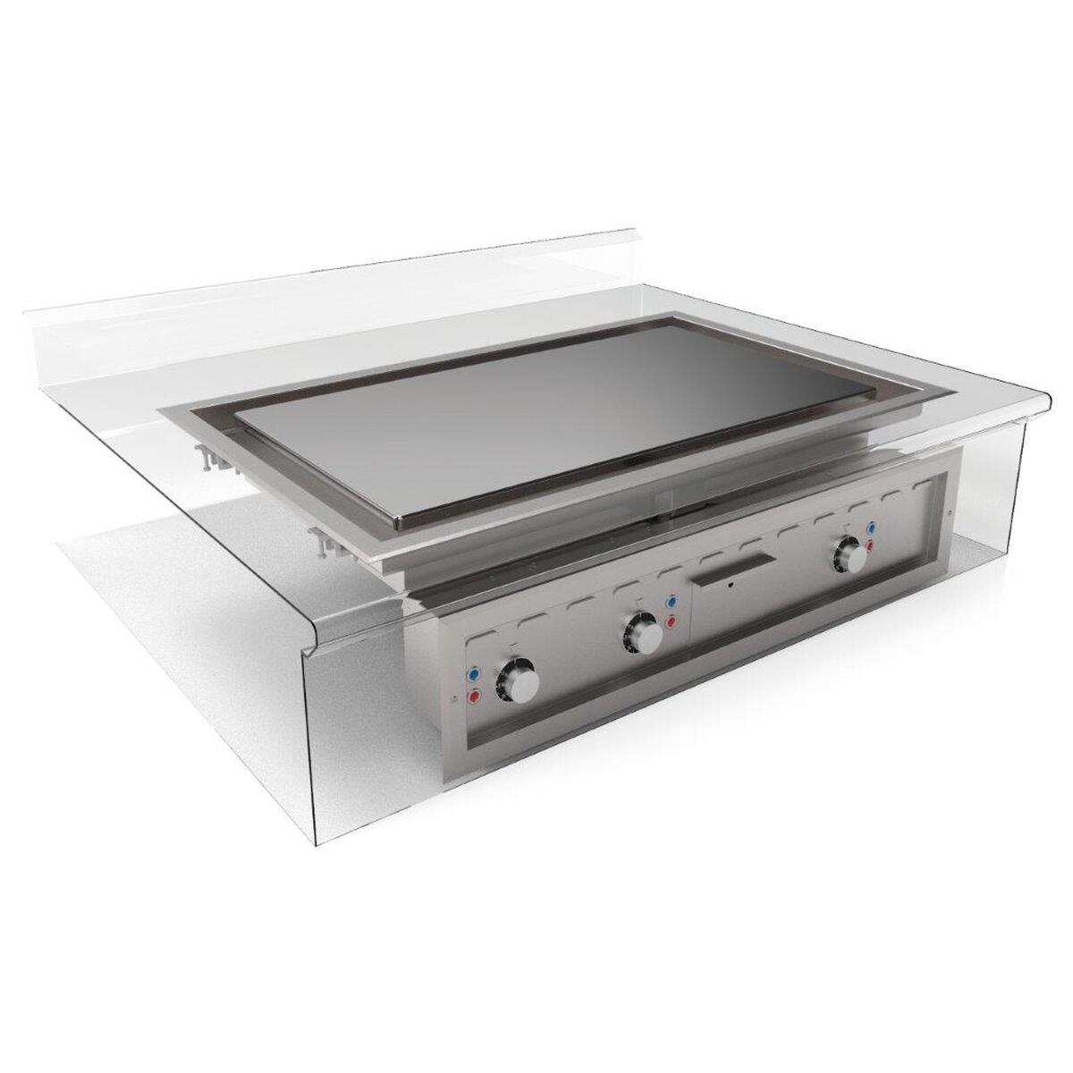 Plaque au chrome électrique encastrable MIRROR-M1000E-DI