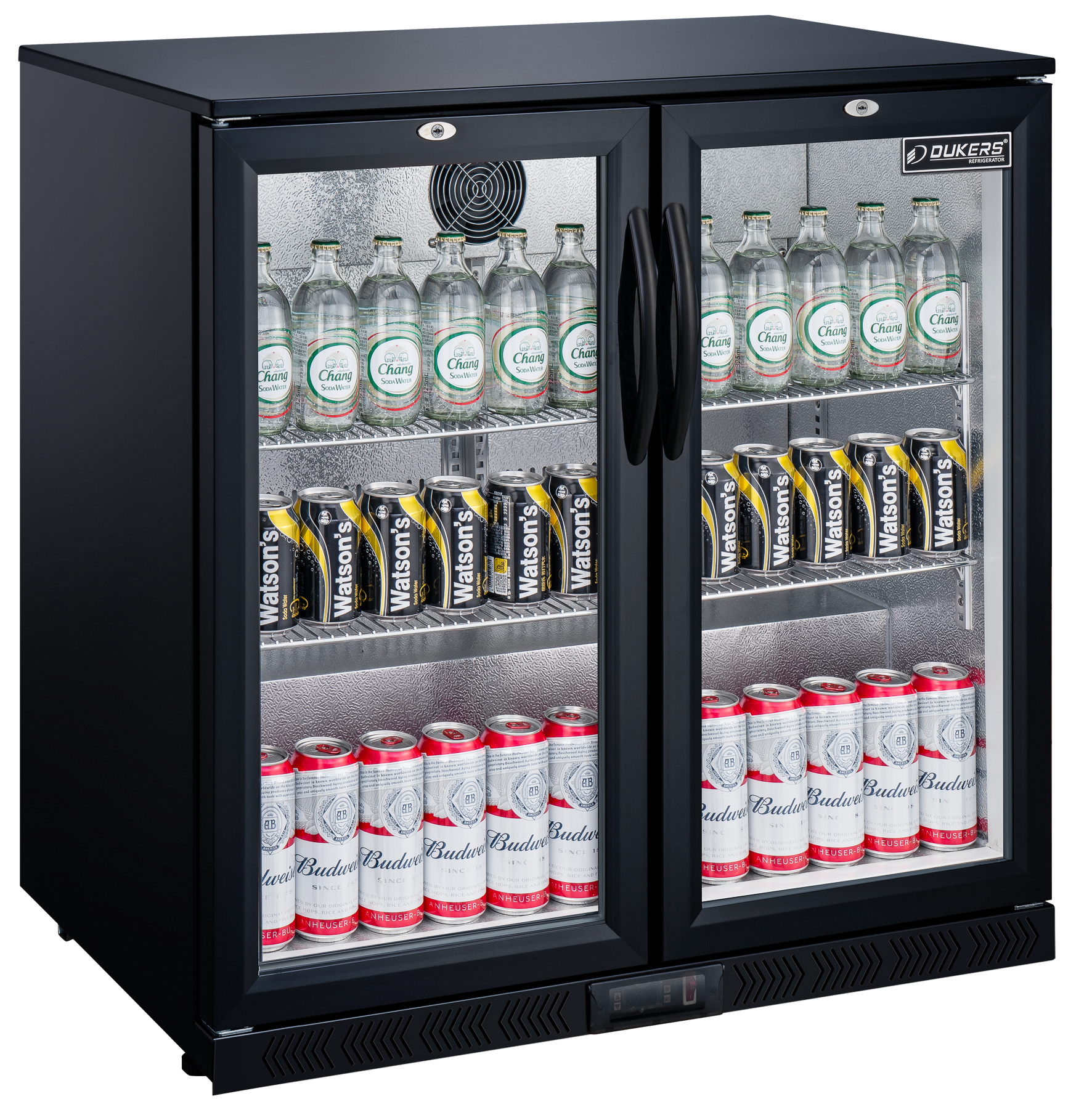 Arrière-bars - 2 portes vitrées battantes - 197 litres - LG-198H DUKERS