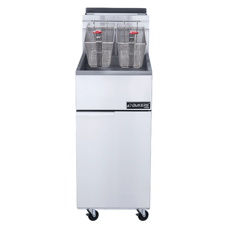 Friteuse à gaz - NG - GPL - 22 litres - 3 brûleurs - DCF22L DUKERS
