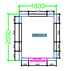 CHAMBRE FROIDE DIM 200x160x220 cm MODULAIRE POSITIVE SANS SOL PIMAK IZMD2016-P