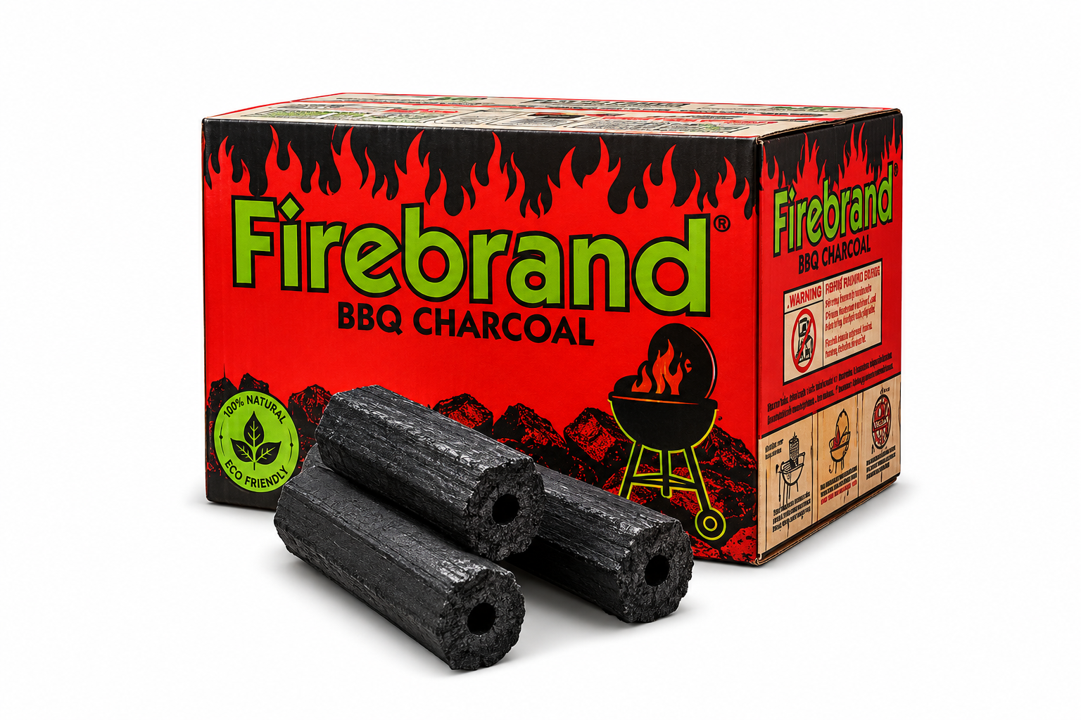 Charbon  de bois compact Firebrand- 10 kg