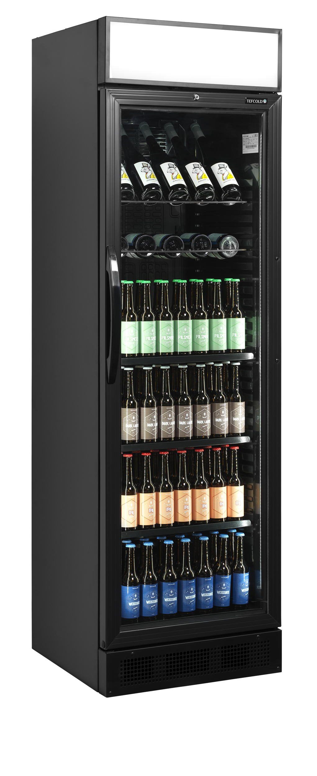 Réfrigérateur à boissons noir TEFCOLD-CEV425CP BLACK