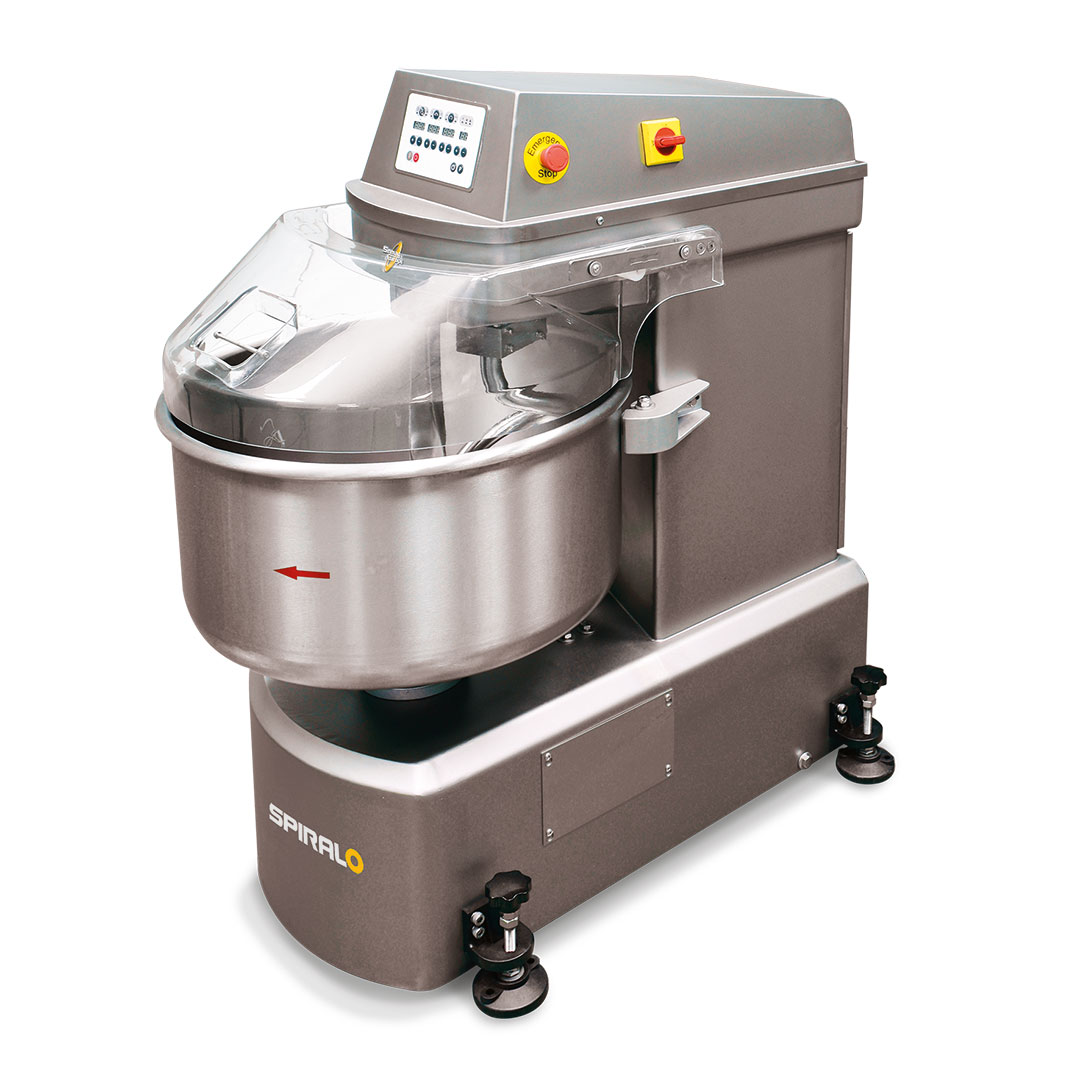 Pétrin à spirale inox boulangerie 24 Litres de coulage SINMAG