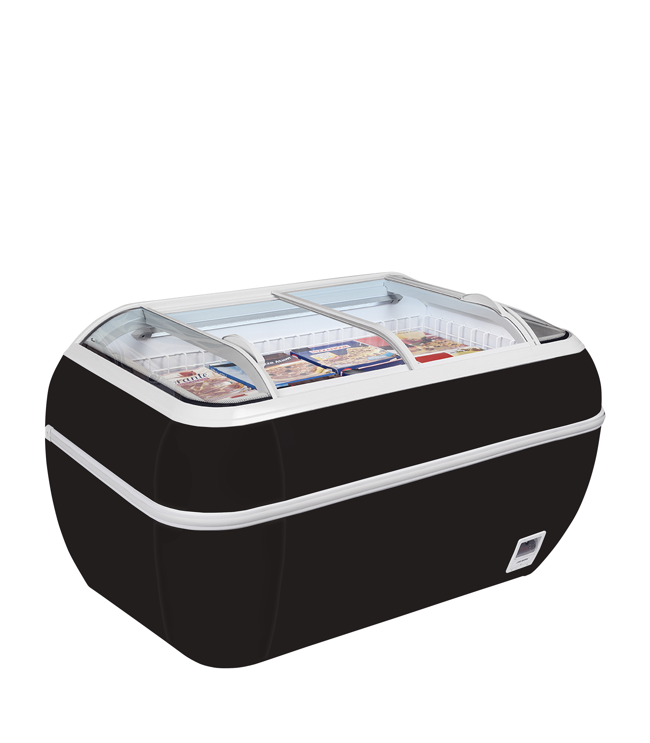 Réfrigérateur / congélateur de supermarché noir TEFCOLD-TWIN HEAD B-CF