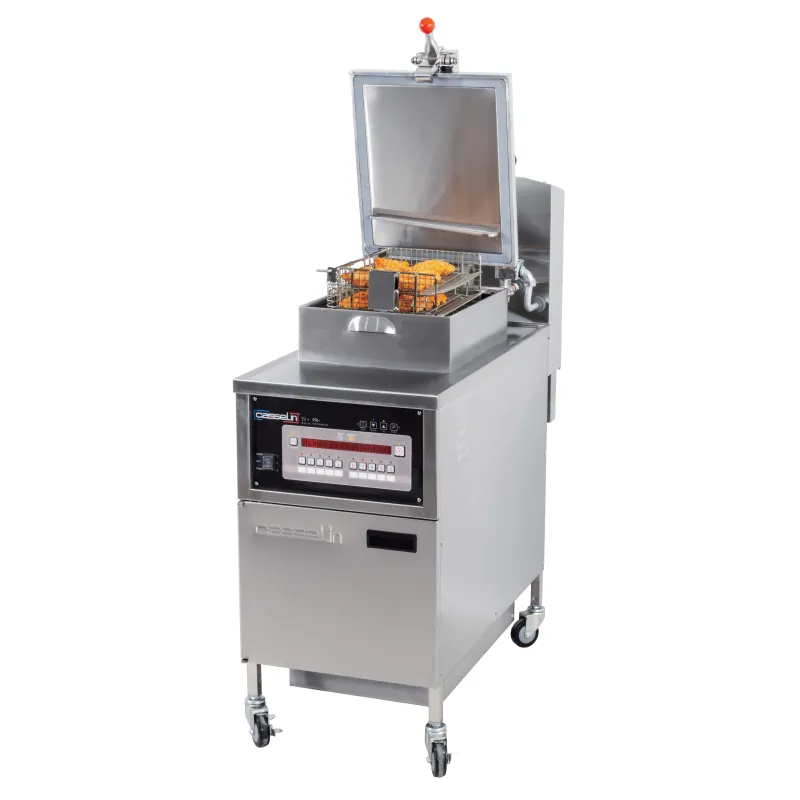 Friteuse électrique à pression avec filtration 25 litres 14kW CASSELIN CFEPF25