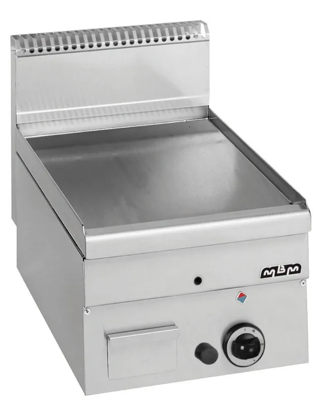 FRY-TOP A GAS - PIASTRA LISSE CHROMEE MBM MINIMA600-GFT46LC