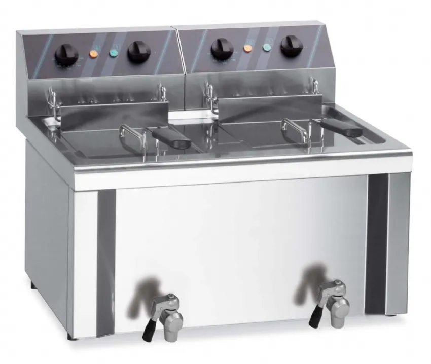 FRITEUSE ELECTRIQUE – 2 CUVES DE 10+10 lt. MBM MINIMA600-EF66