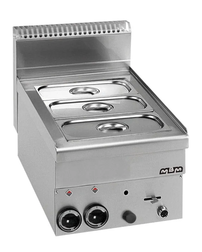 BAIN-MARIE A GAS 1 CUVE GN1/2 + 1/3 MBM MINIMA600-GBM46