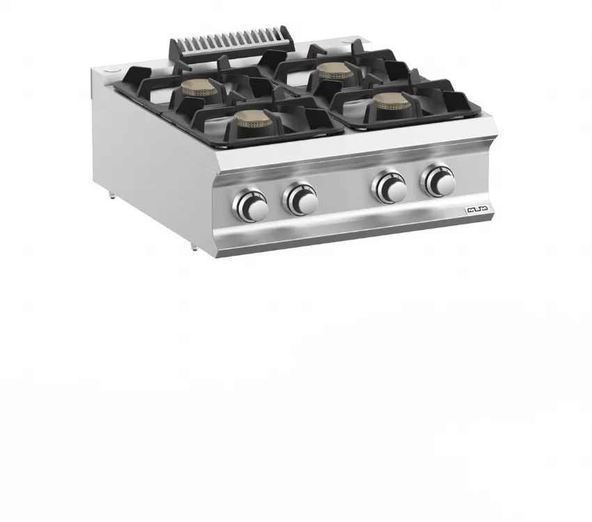 PLAN DE CUISSON A GAZ 4 FEUX MBM FB77TXL DOMINA PRO 700