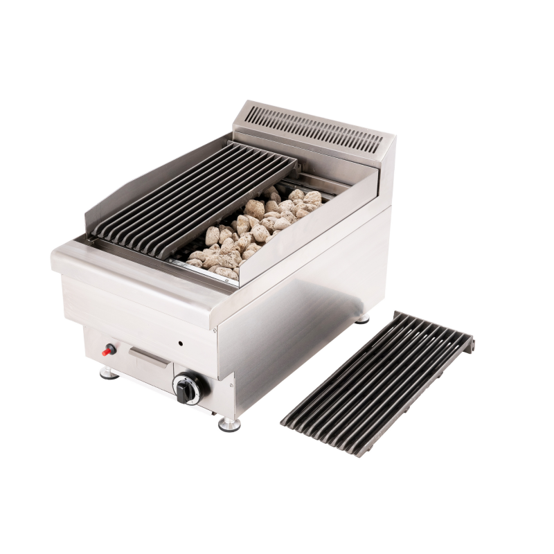 Grill charcoal pierre de lave à gaz 1 brûleur - GCHD400