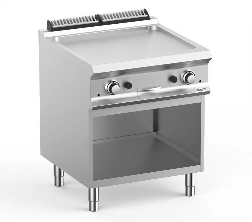 FRY-TOP GAZ SUR ARMOIRE, 1 PLAQUE LISSE MBM FTBG77AL DOMINA PRO 700