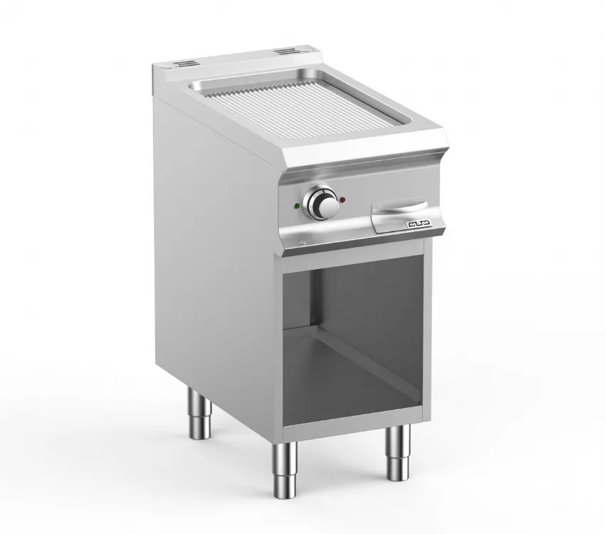 FRY-TOP ELECTRIQUE  SUR ARMOIRE, 1 PLAQUE RAYEE CHROMEE MBM FTBE74ARC DOMINA PRO 700