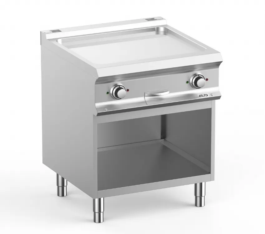 FRY-TOP ELECTRIQUE SUR ARMOIRE, 1 PLAQUE LISSE CHROMEE MBM FTBE77ALC DOMINA PRO 700