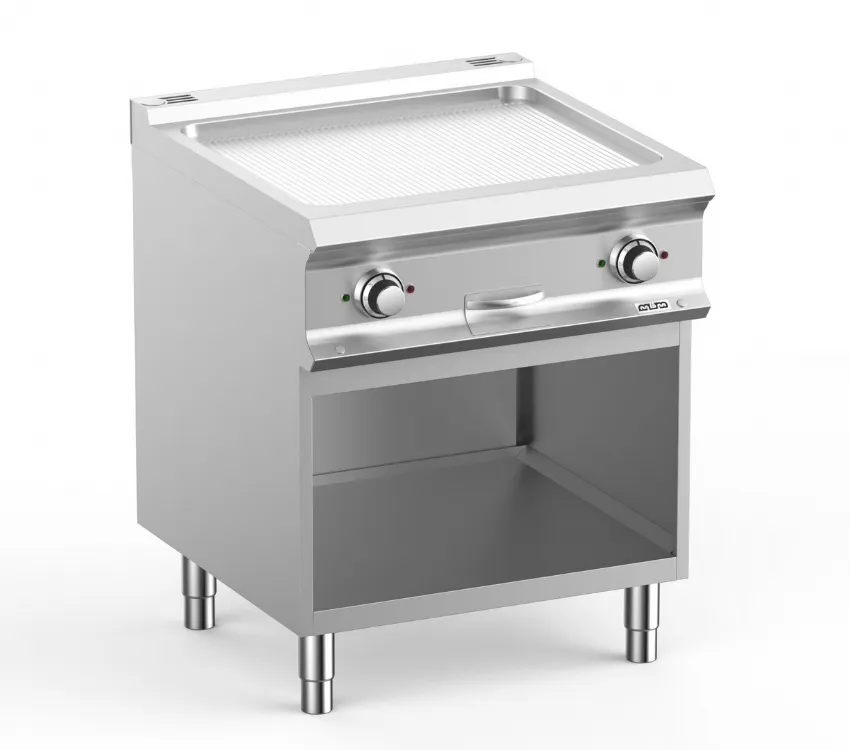 FRY-TOP ELECTRIQUE SUR ARMOIRE, 1 PLAQUE RAYEE MBM FTBE77AR DOMINA PRO 700