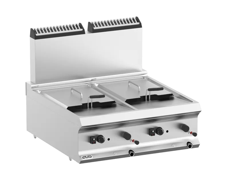 FRITEUSE A GAZ-2 CUVES.9+9 LT. MBM FRG77T  DOMINA PRO 700