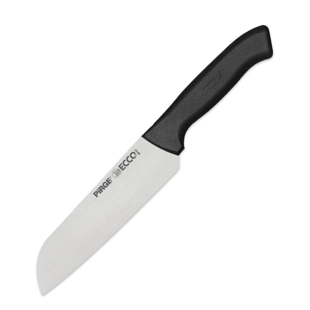 Couteau de chef 21 cm à lame dentelée, noir PIRGE