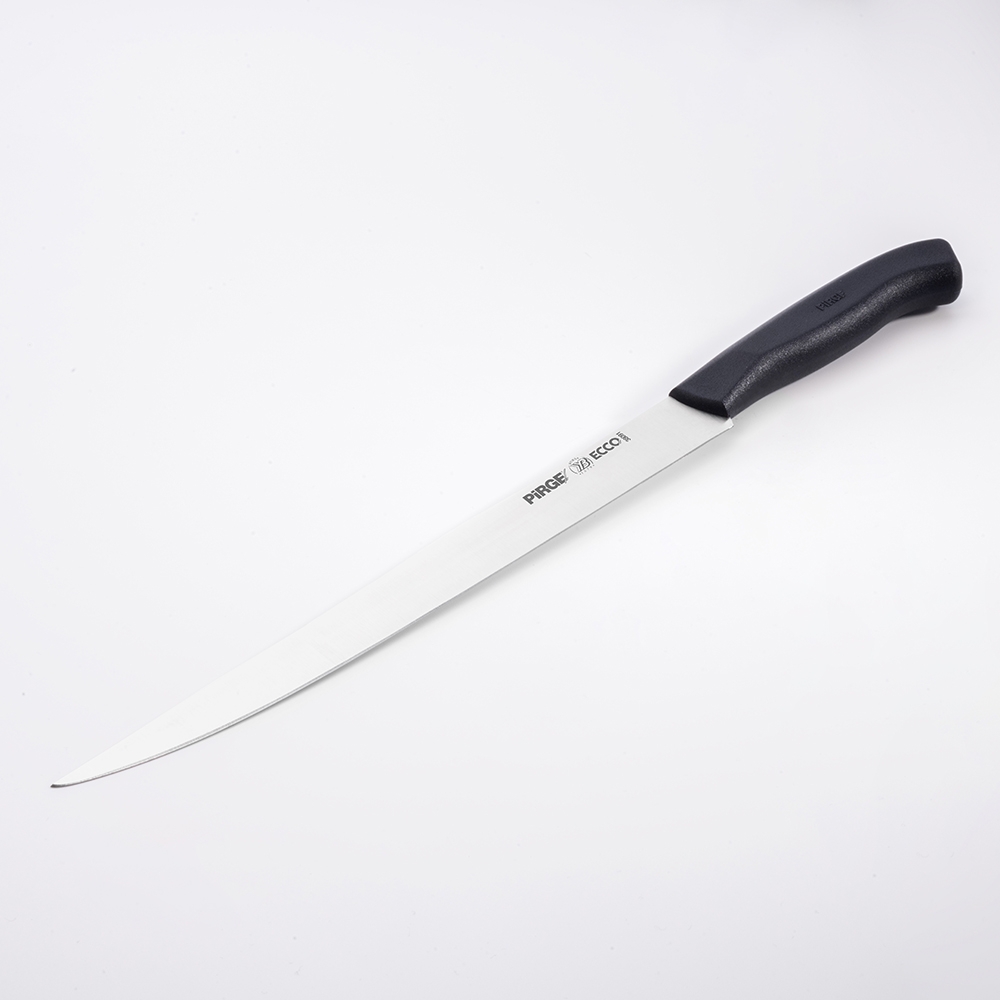 Couteau à fileter le poisson 25 cm flexible noir PIRGE
