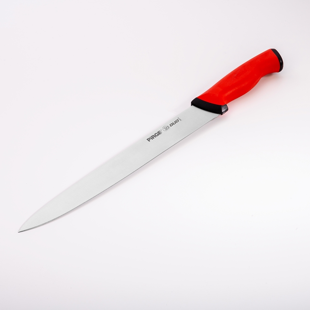 Couteau à découper 25 cm rouge PIRGE