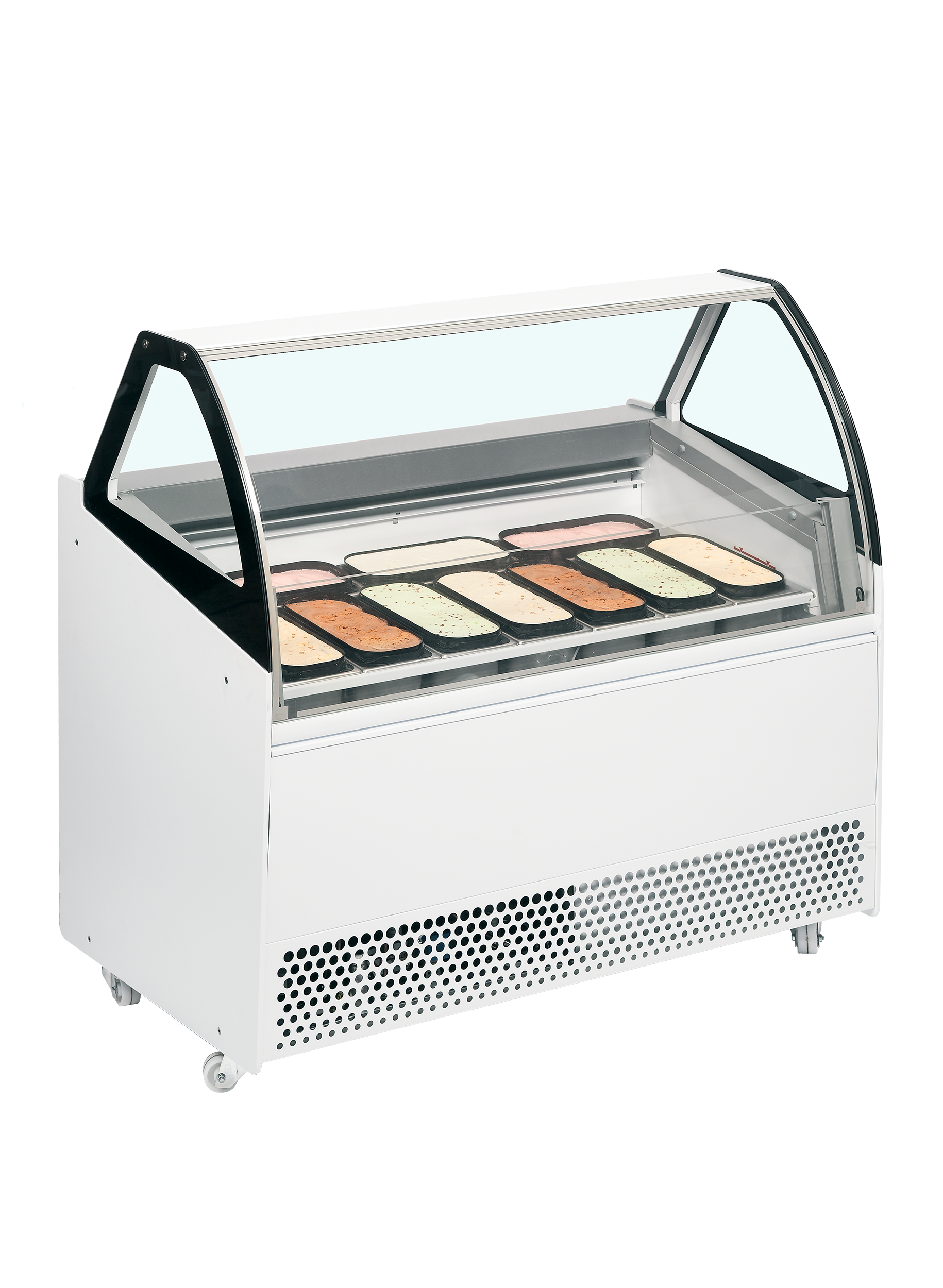 Vitrine ventilée pour glace en bac TEFCOLD-BERMUDA VIEW RV10