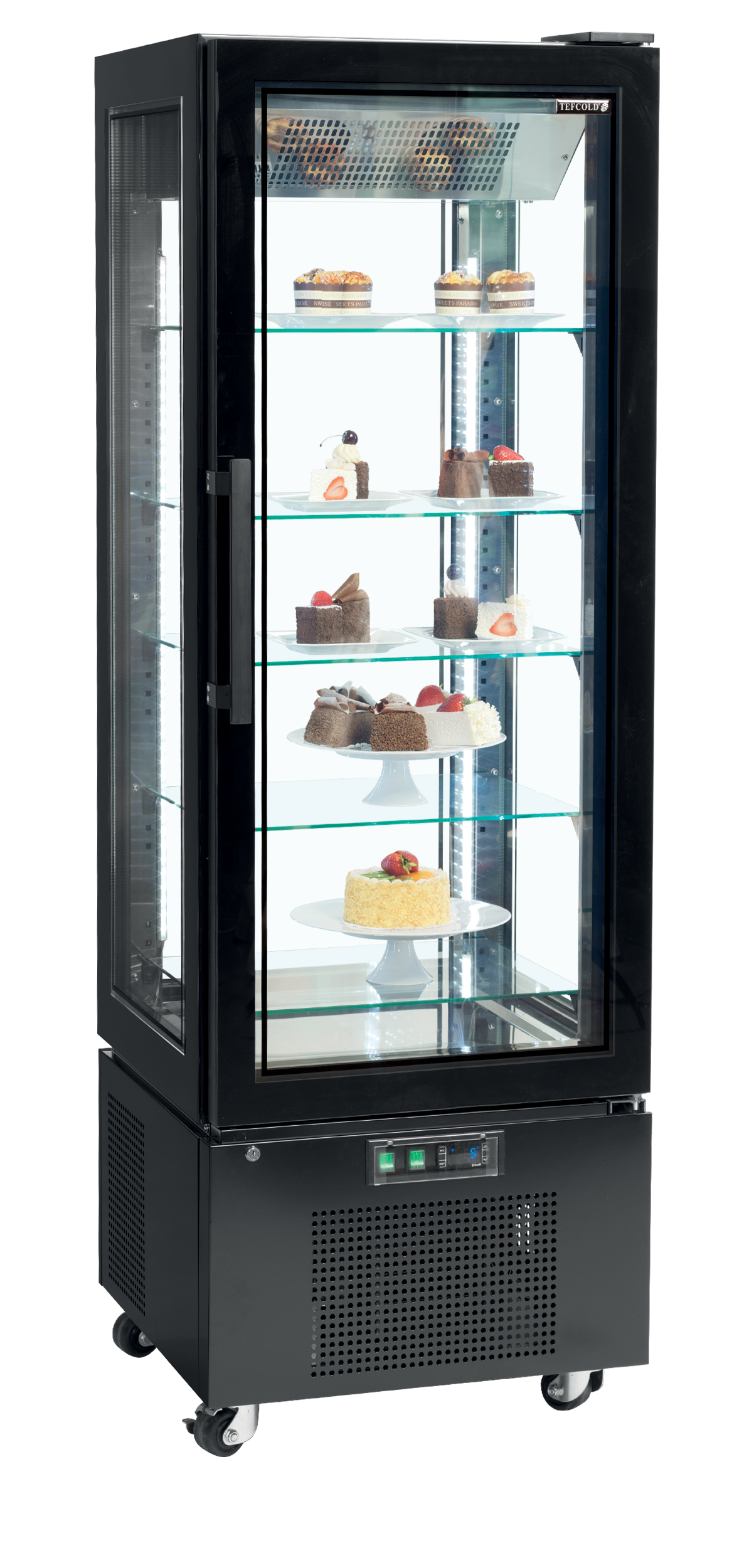 Armoire vitrée réfrigérée (froid positif) TEFCOLD-UPD400-C