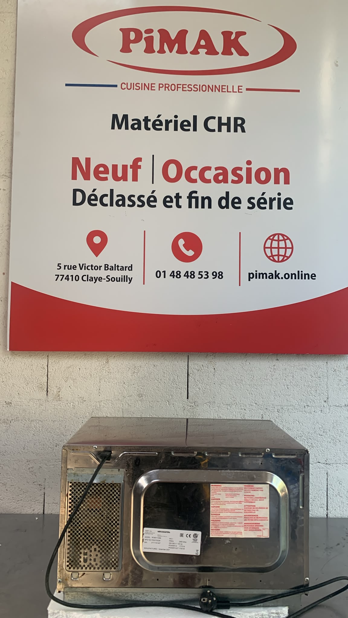 Four micro-ondes professionnel Menumaster RCS511DSE – 34 L