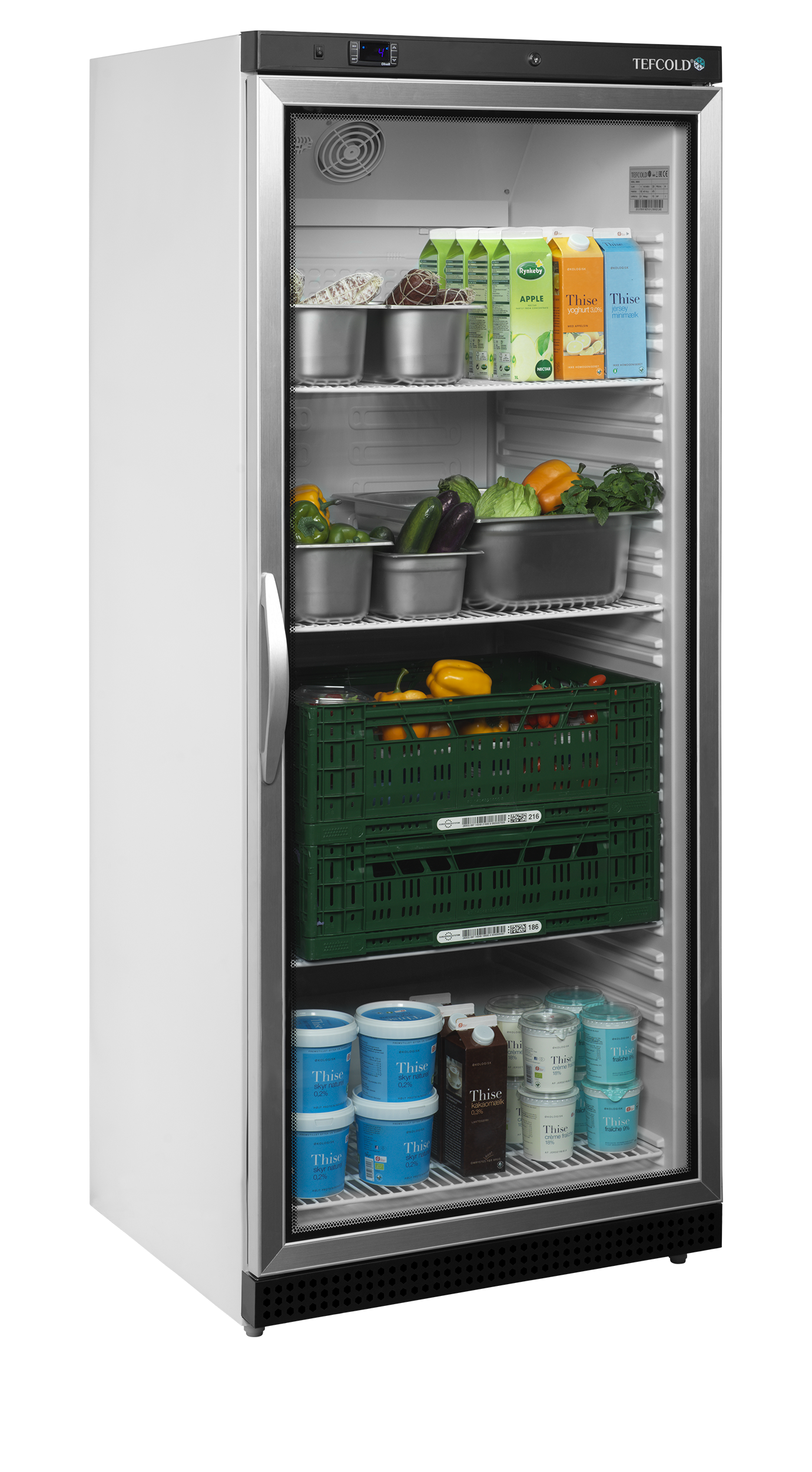 Réfrigérateur vitré GN2/1 TEFCOLD-UR600G