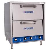 Four a pizza compact 2 chambres 2 niveaux - Inox 380V triphasé BAKERS PRIDE P44S