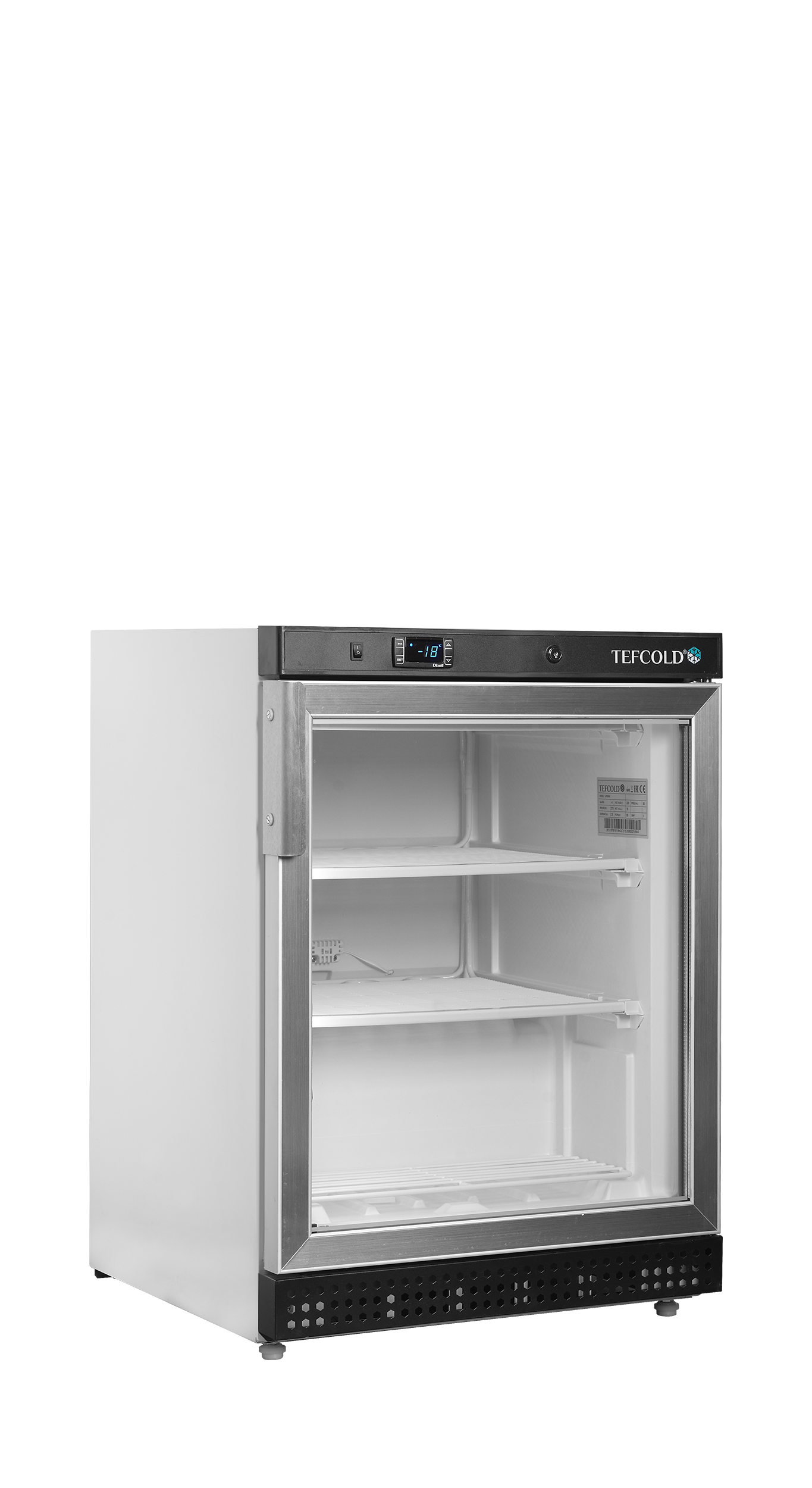 Mini Armoire refrigérée porte vitrée negative TEFCOLD-UF200G