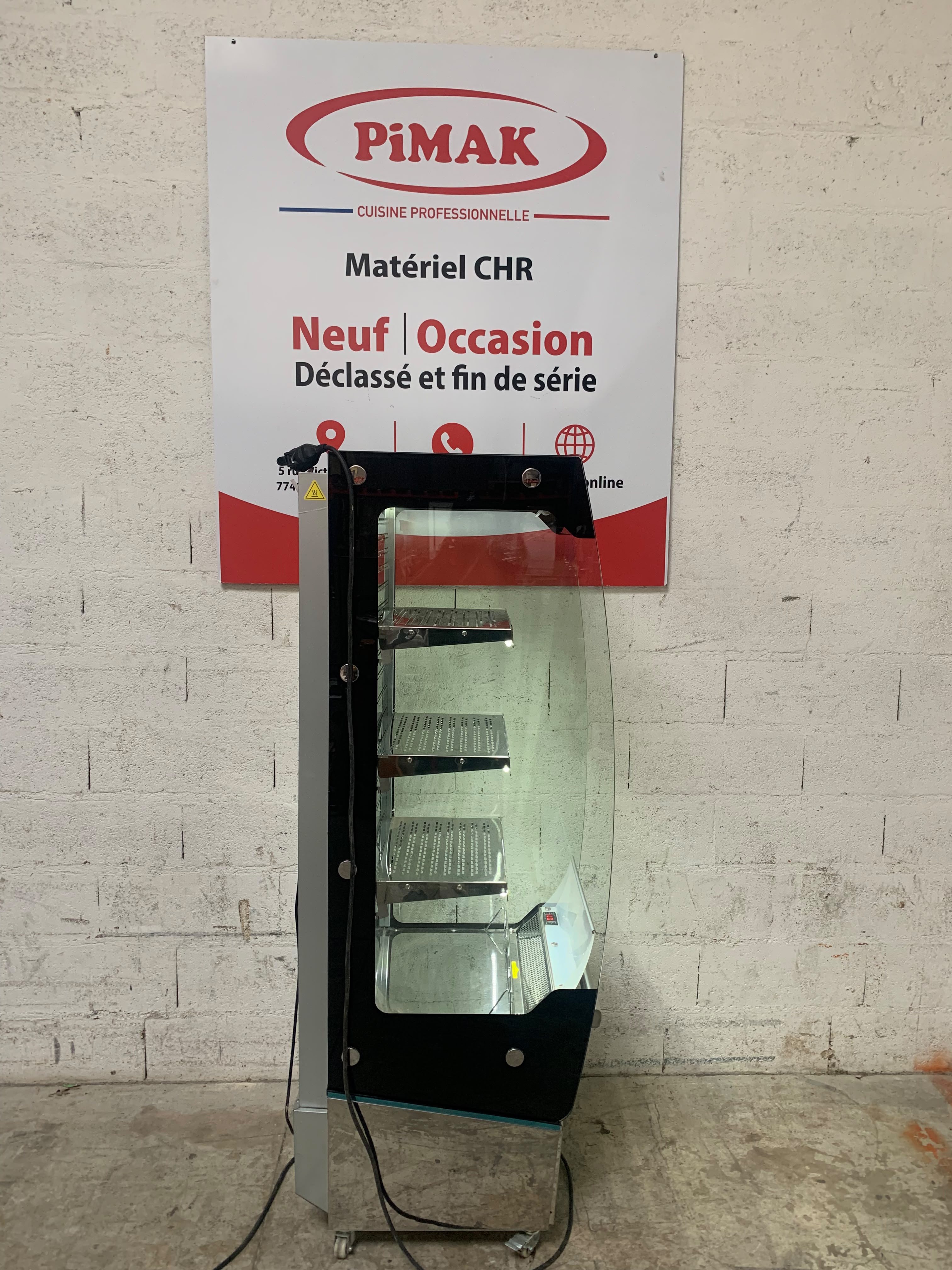 Vitrine réfrigérée positive libre-service Slimline Polar série G avec porte 220 L  PG006