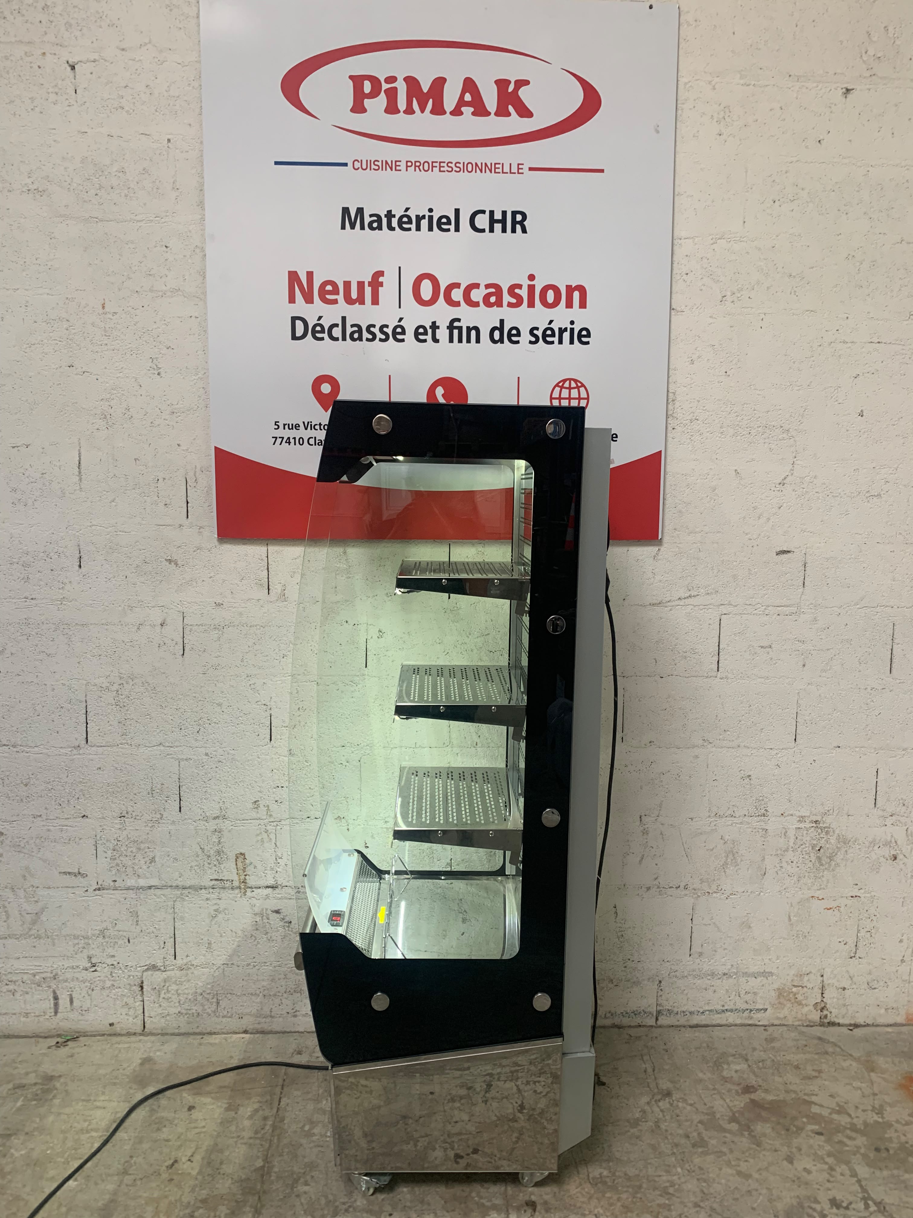 Vitrine réfrigérée positive libre-service Slimline Polar série G avec porte 220 L  PG006