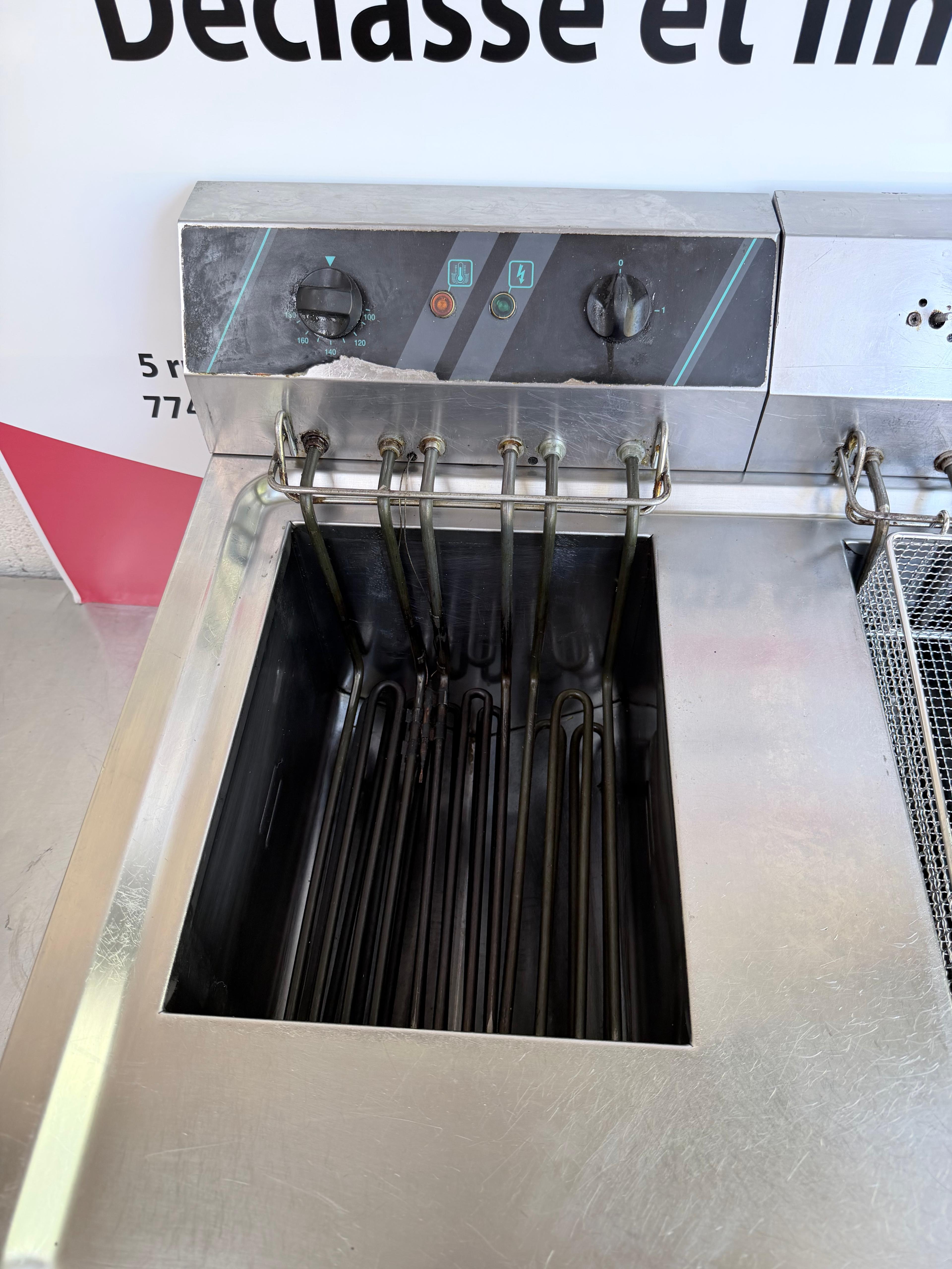 Friteuse électrique professionnelle à poser MBM EF12+12B