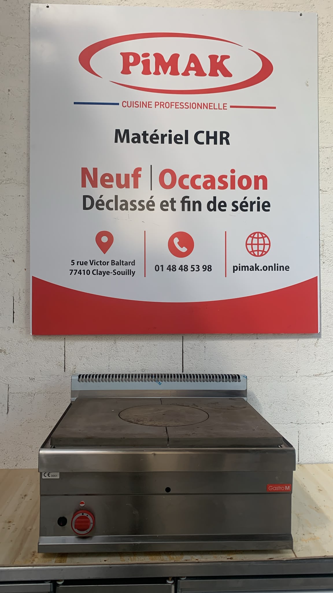 Plaque coup de feu gaz Gastro M Série 650 – à poser