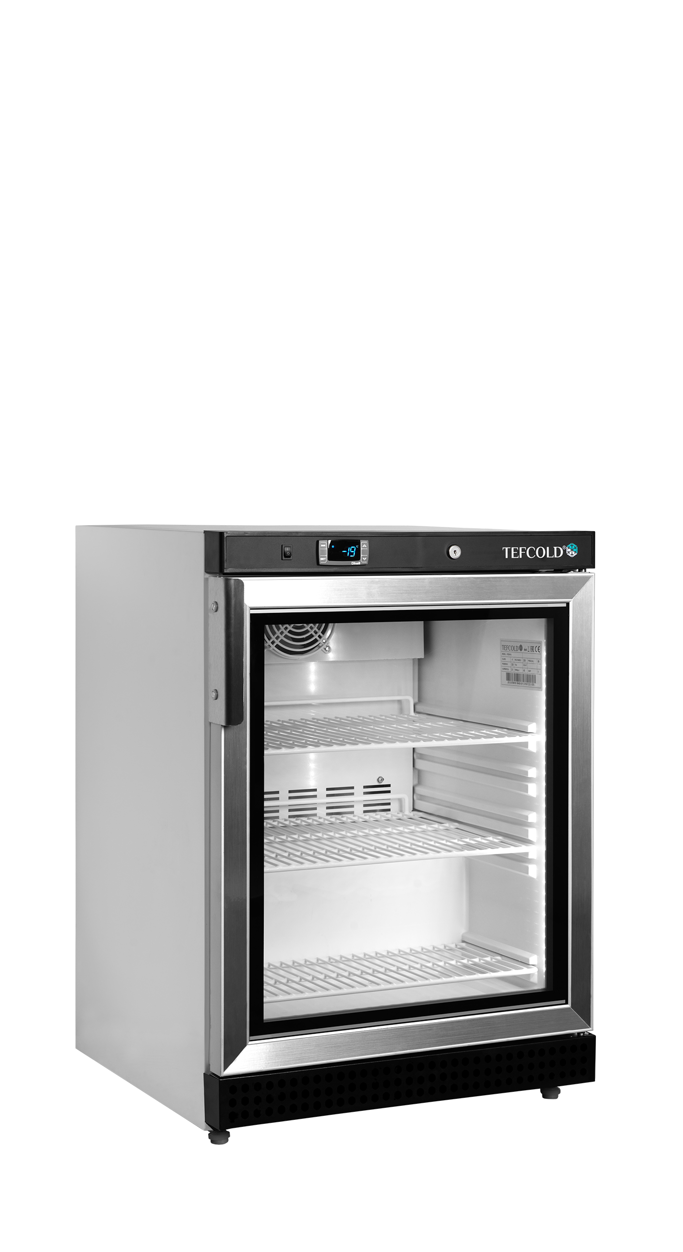 Mini Armoire refrigérée porte vitrée negative TEFCOLD-UF200VG