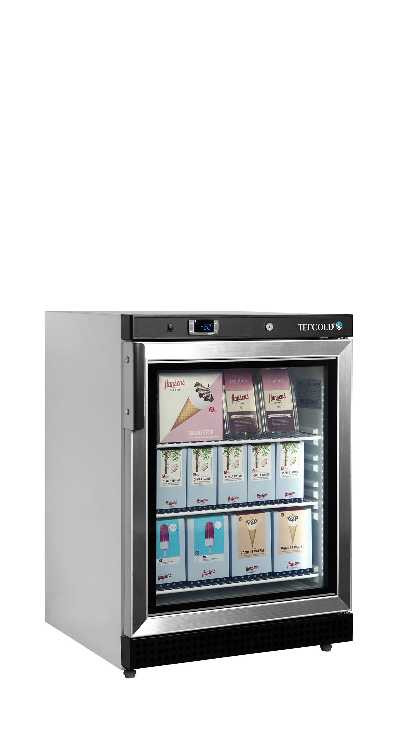 Mini Armoire refrigérée porte vitrée negative TEFCOLD-UF200VG