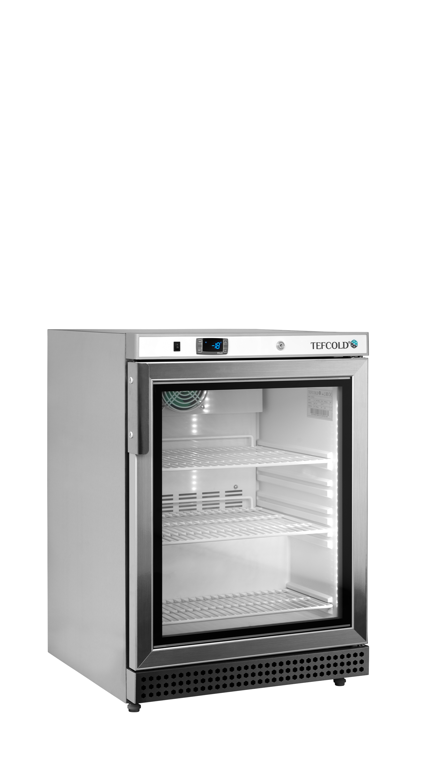 Congélateurs verticaux de vitrine TEFCOLD-UF200VSG