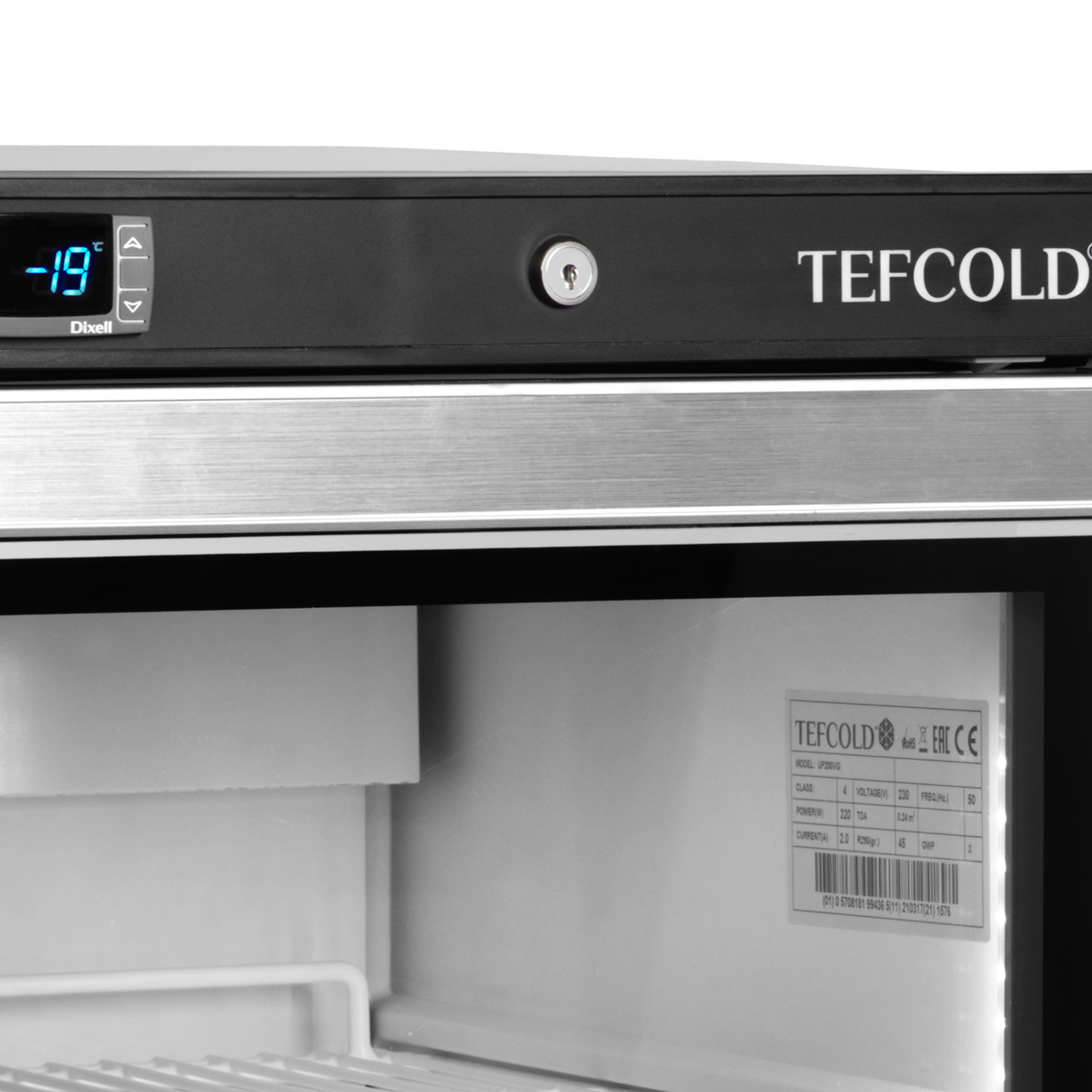 Mini Armoire refrigérée porte vitrée negative TEFCOLD-UF200VSG